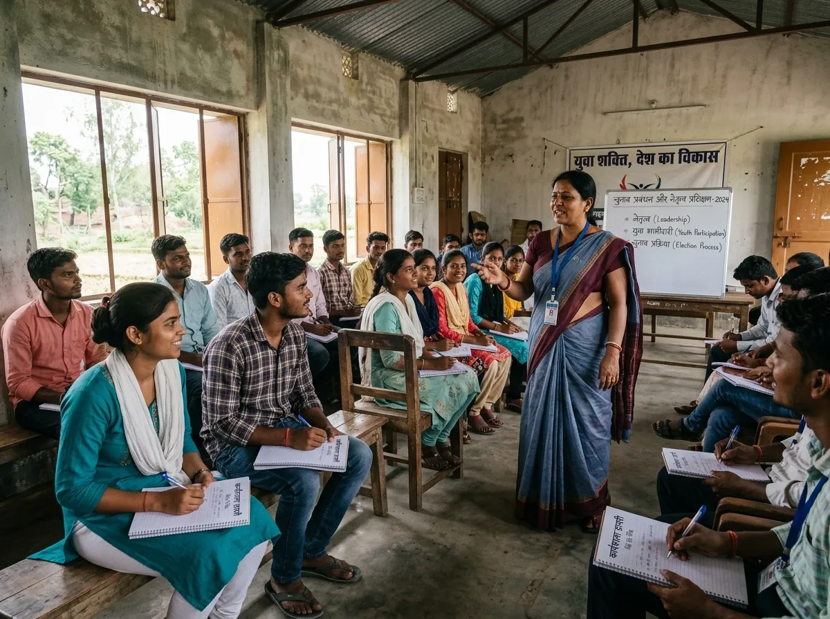 Leadership and election-management training in rural Bihar