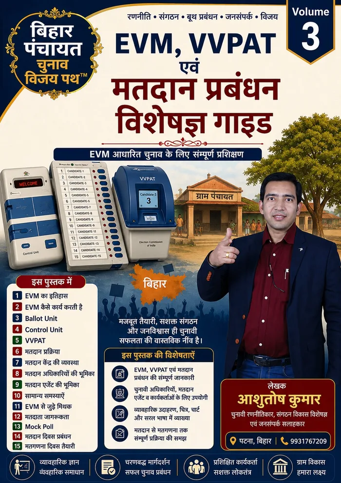 Vol 3 — EVM, VVPAT & Voting Management Guide cover